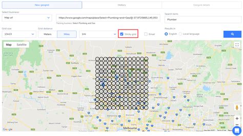 How To Find Maps URLs for GeoGrid Scans .